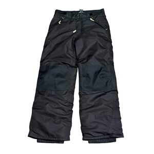 Champion C9 Boys Black Insulated Snow Pants Cargo Reinforced Knee Size L‎ 10-12